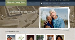 Desktop Screenshot of mccreightfuneralhome.com